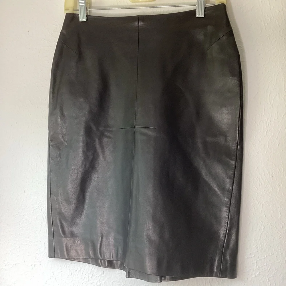 Givenchy Pencil Skirt Black Leather 40 - Picture 4 of 10